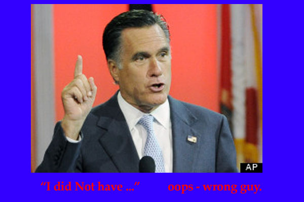 Romney pulls a Clinton