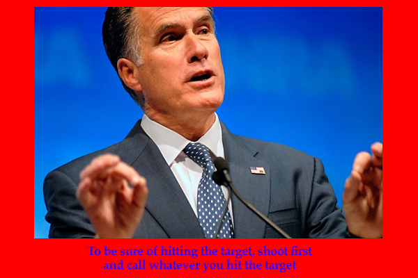 Romney hitting the target