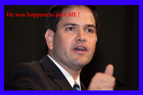 Rubio saying 'He was suppose to pick me'