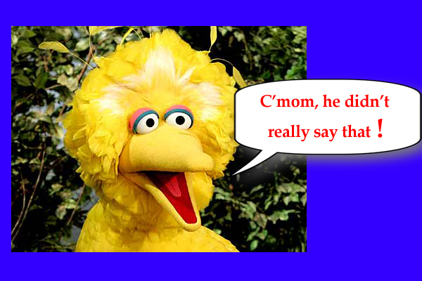 Big Bird scared of Romney