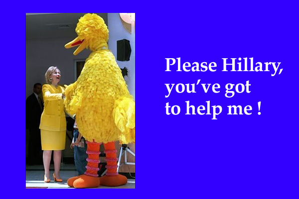 Big Bird with Clinton