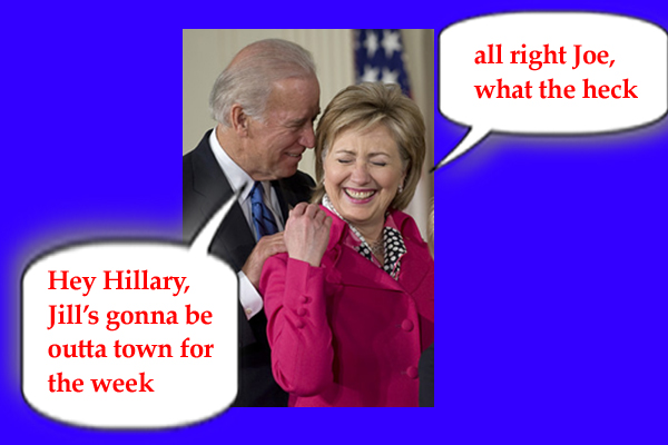 Joe Biden and Hillary Clinton