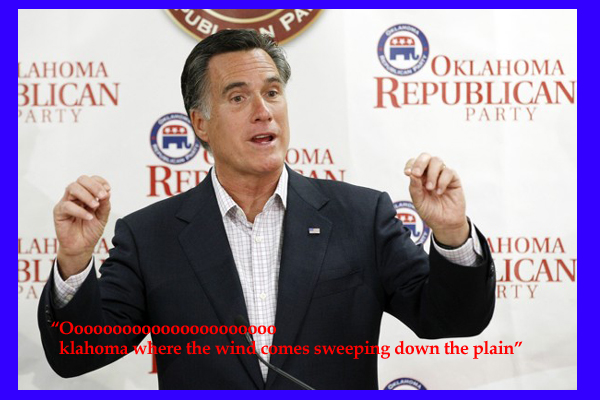 Romney singing Oklahoma