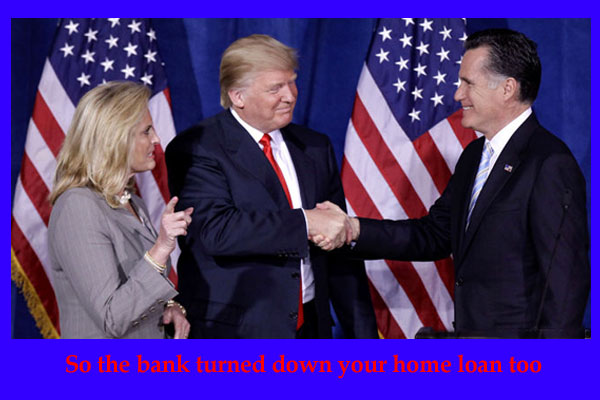 Romney talking to Trump about a loan 