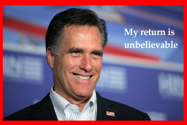 Mitt Romney's return is unbelievable
